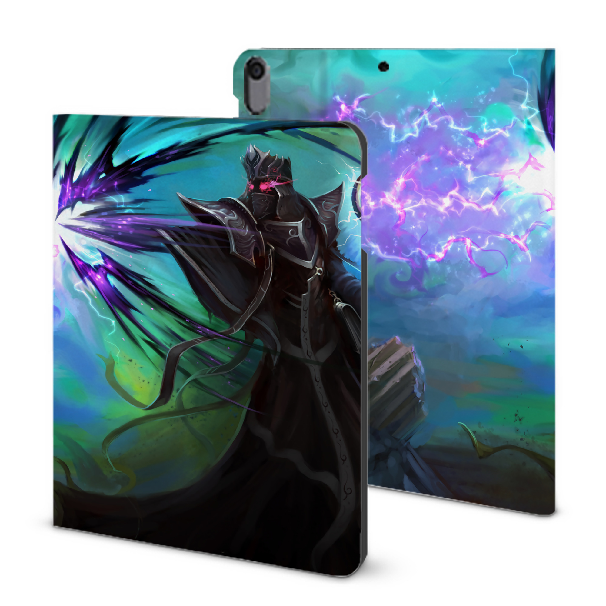 （画像用） リーグ・オブ・レジェンド League of Legends LOL IPad ケース ブック型 PUレザー TPU 耐衝撃 軽量 薄型 ペン収納なし 全面保護 IPad 各モデル対応